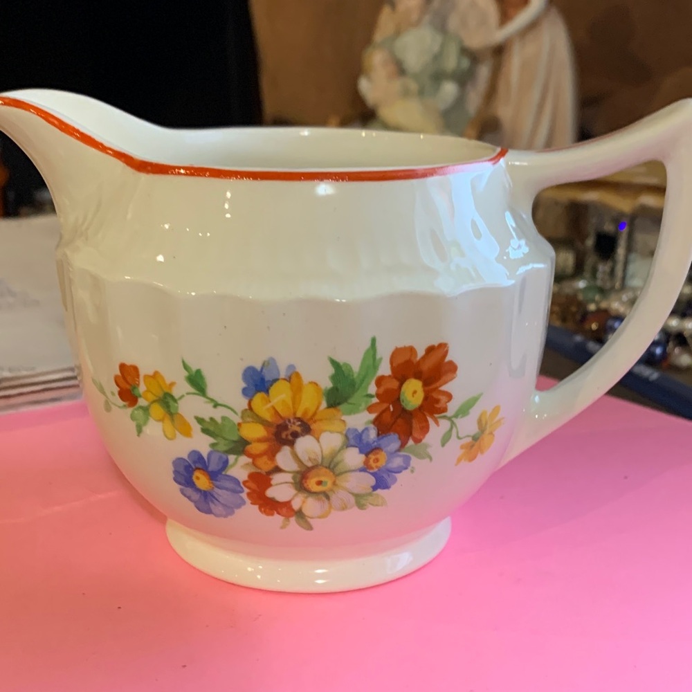 Vintage Swinnertons Floral Cream Pitcher